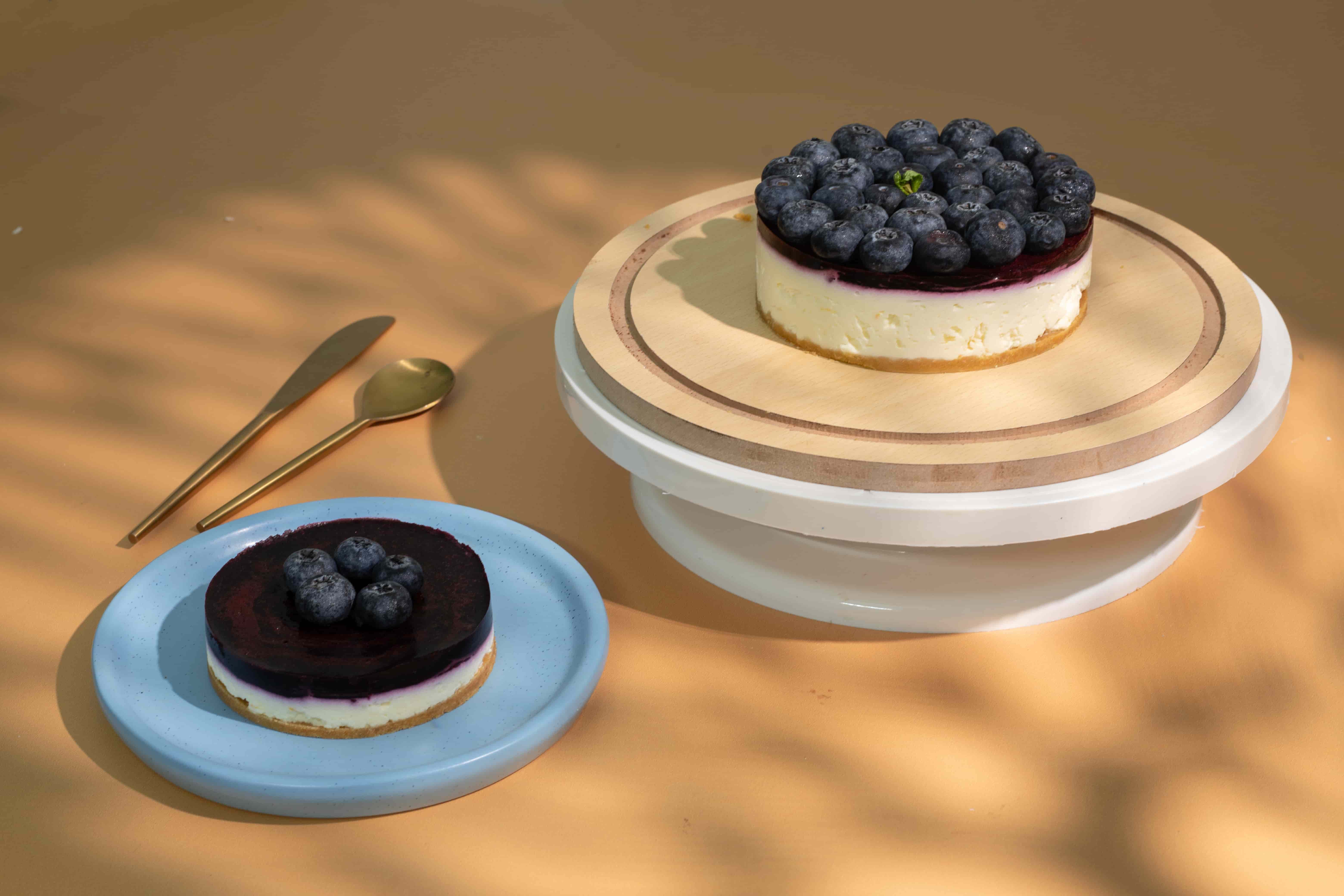 Blueberry chilled cheese cake